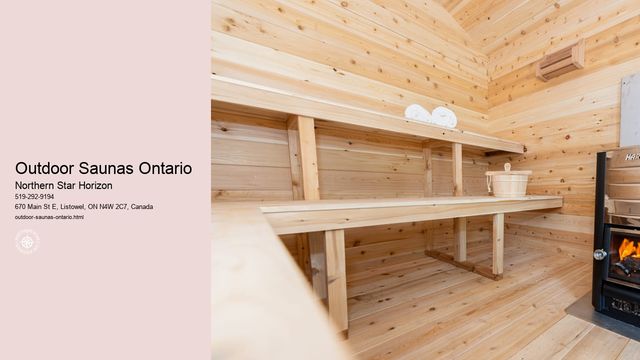 Outdoor Saunas Ontario